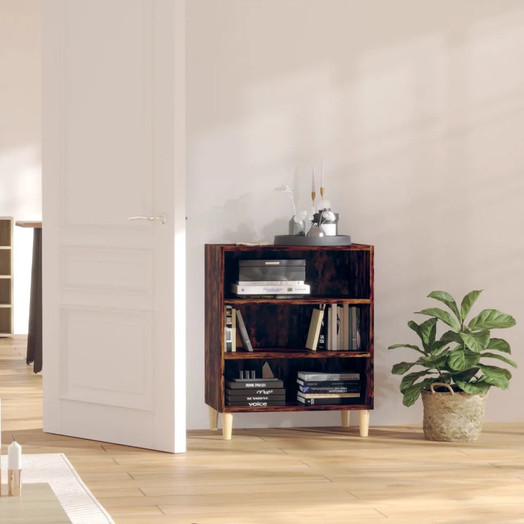 Credenza Rovere Fumo 57x35x70 cm in Truciolato 813188