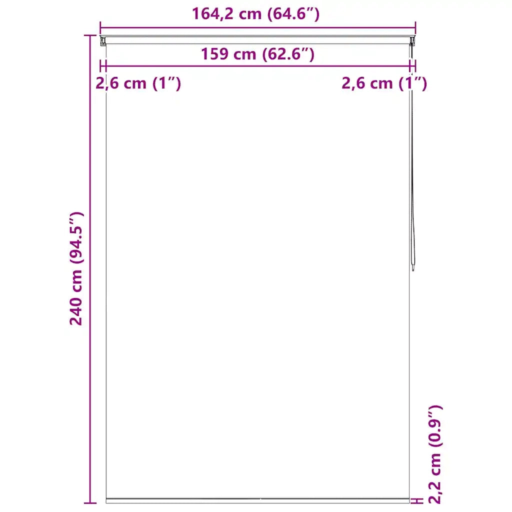 Tenda a Rullo per Doccia 160x240 cm Schizzi 142875