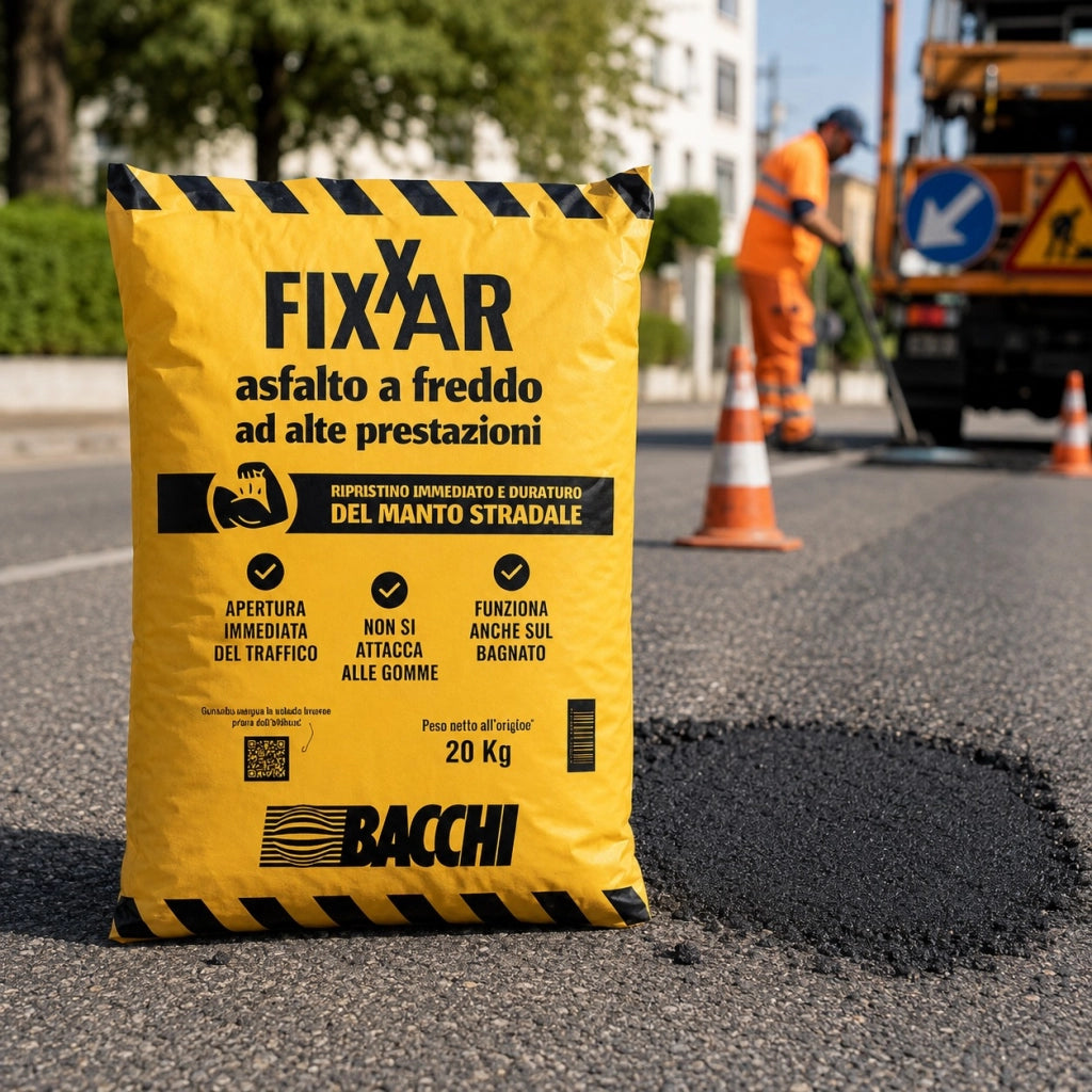Bacchi fixxar asfalto a freddo ad alte prestazioni in sacco da 20 kg