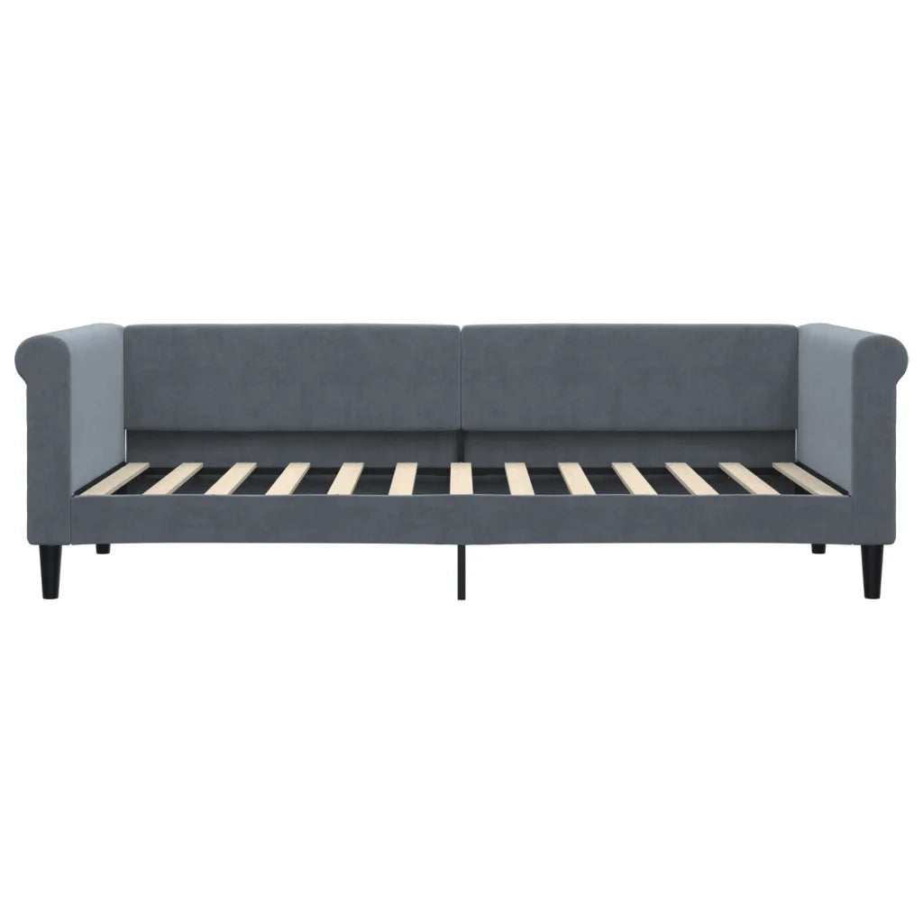 Letto da Giorno Grigio Scuro 80x200 cm in Velluto 354238