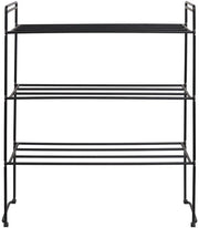 Sistema di archiviazione a 3 livelli - Opacchette di archiviazione - Space - Risoluzione dello spazio - 49,5 cm x 25 cm x 60 cm - Acciaio nero