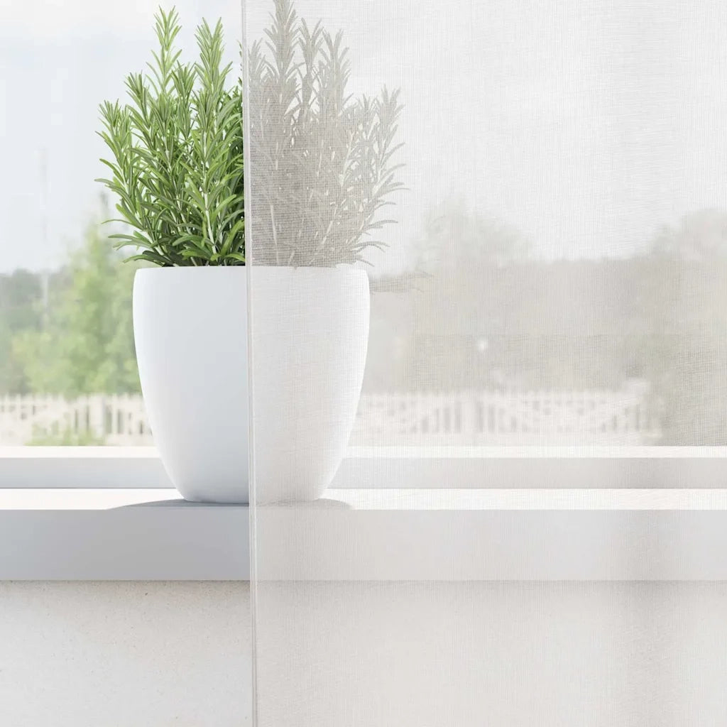 Tende in Voile con Occhielli 2 pz Bianco