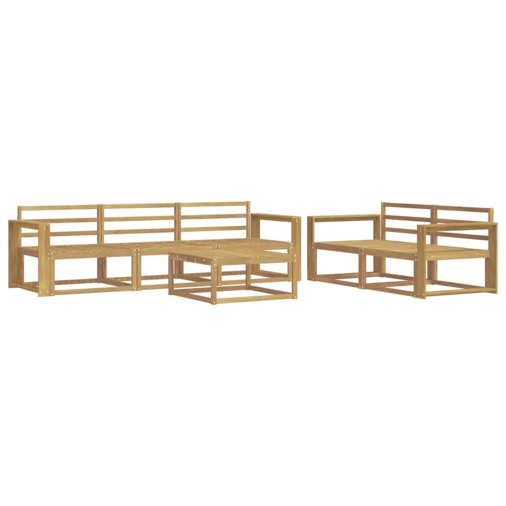 Set di divani da esterno 6 pcs Bianco 3386063
