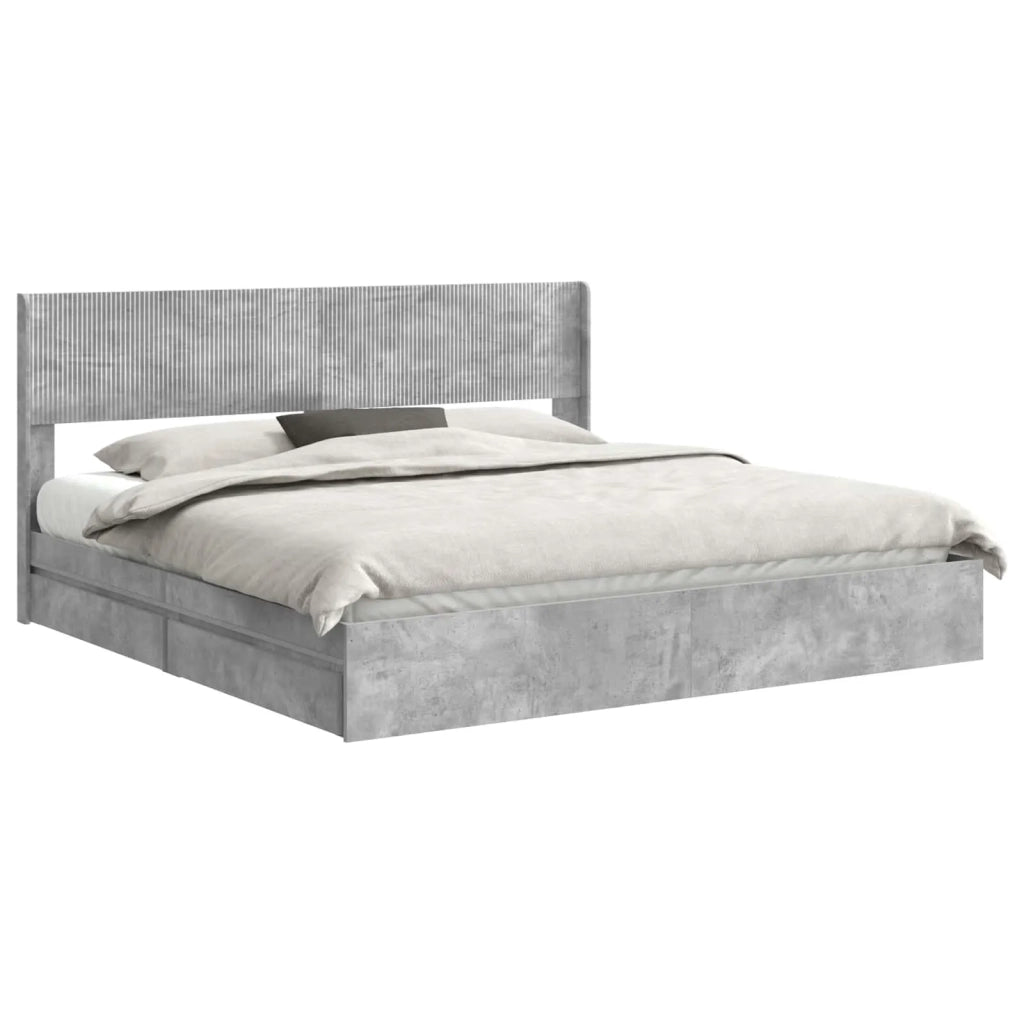 Struttura del letto con stoccaggio e testata 3 pcs 3414356