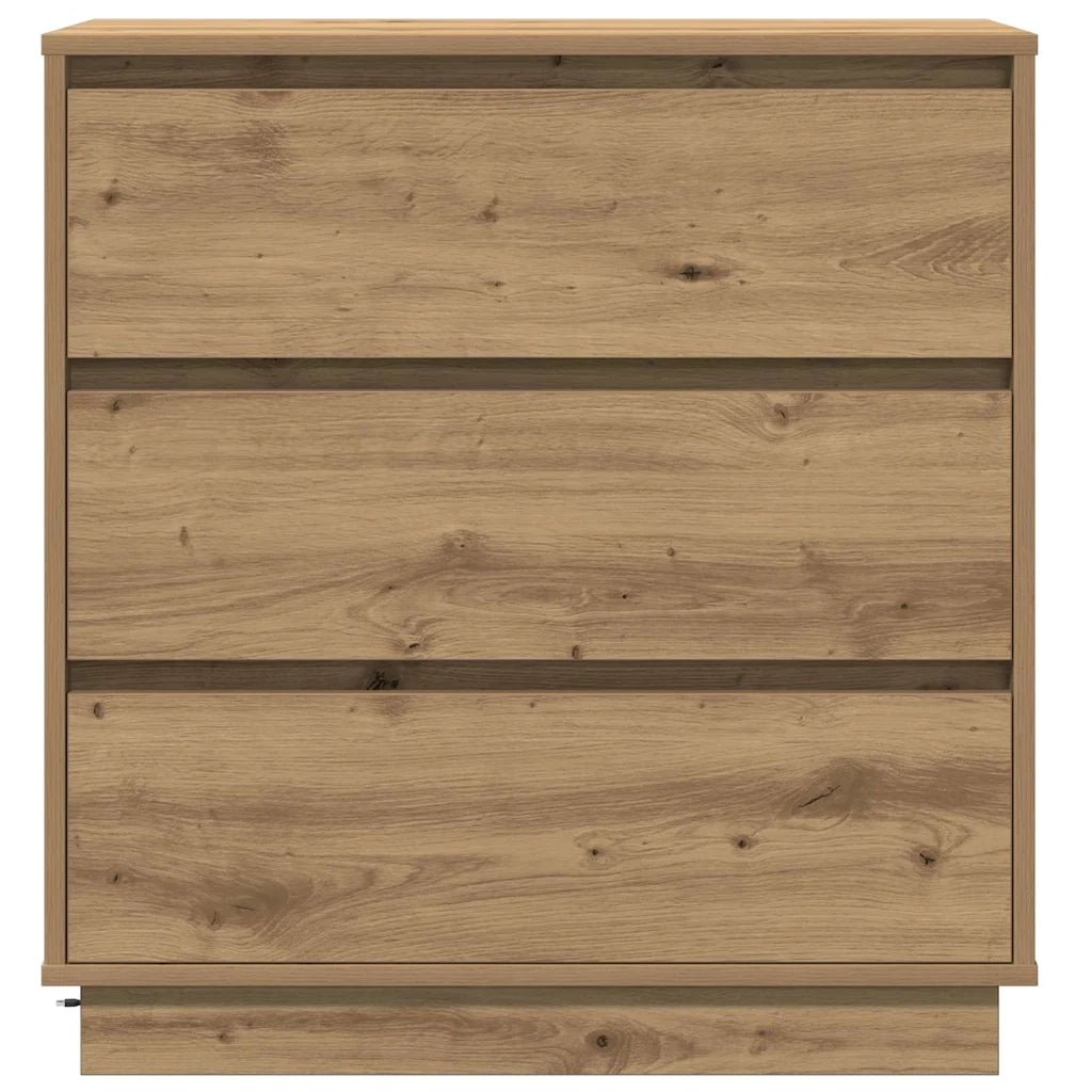 Comodino | Armadio da Notte | Mobiletto da notte Rovere artigianale 71 x 34,5 x 75 cm