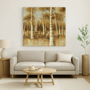 Olio su tela da parete trees 140x70 cm design moderno | Duzzle