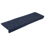 vidaXL Tappetini per scale autoadesivi 20 pz 65x21x4 cm Antracite Bordo rettangolare