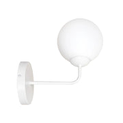 Lampada a parete PREGOS con paralume in vetro latte