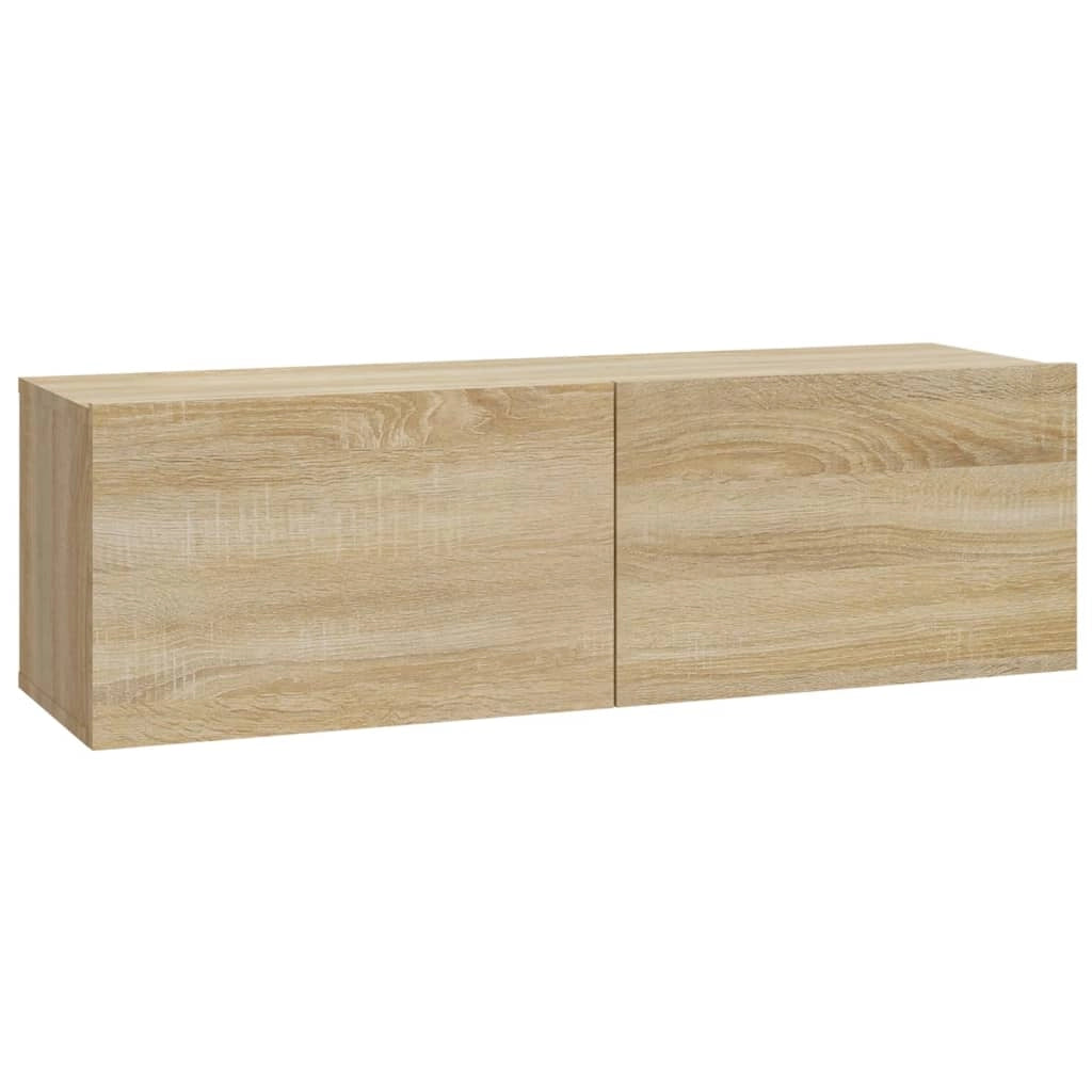 Set di mobili da 3 pezzi comprensivo di armadio credenza mobile porta TV soggiorno/camera da letto/salotto legno ingegnerizzato rovere Sonoma marrone 02_0024621