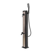 Tanaga Bronze 20 - Doccia Solare Bassa Da Giardino 20L Con Doccetta E Rubinetto Lavapiedi
