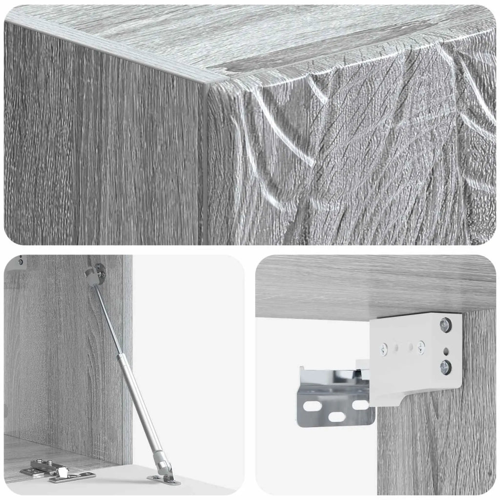 Mobile Porta TV da Muro 98 x 31 cm Sonoma grigio 898901