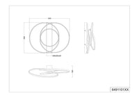 Plafoniera LED, metallo, bianco, D 65 cm, Darvin