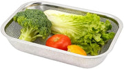 Vassoio di raccolta rettangolare in acciaio inossidabile con rete fine per cucina - sistema di prese efficiente - progetto duraturo