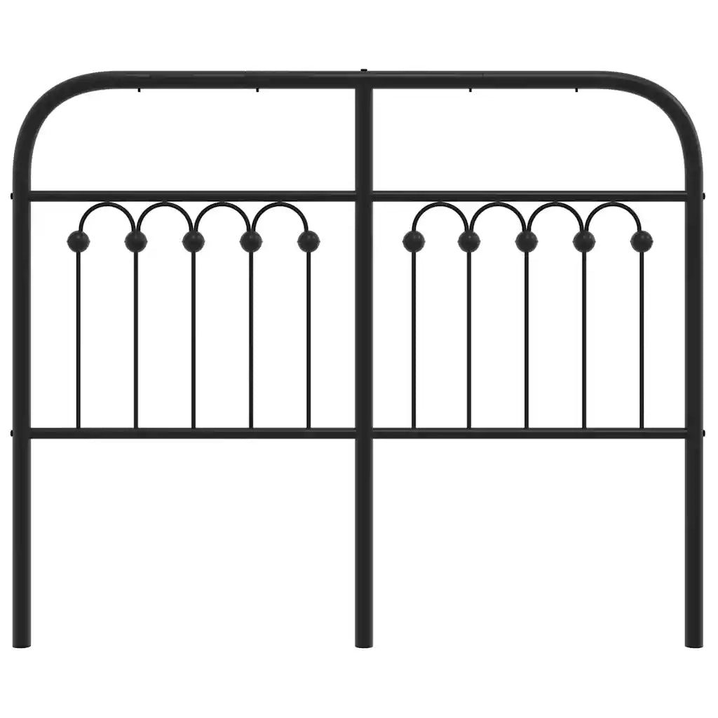 Testiera di Ricambio in Metallo Nero 120 cm 376631