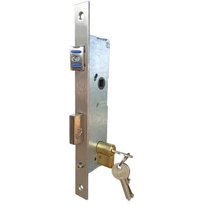 SERRATURA MONTANTE INFILARE 2505 IBFM  B.Q ZINC F.MM 22 C.SAG M1+SCR+Q8 E.MM 25
