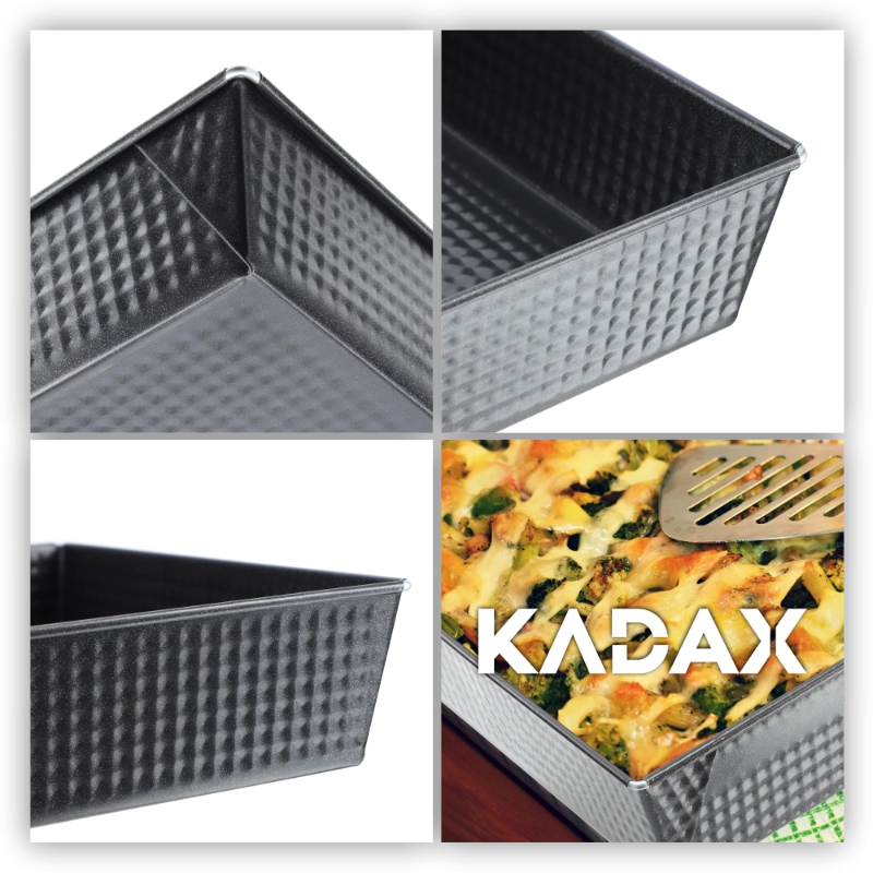 Teglia da forno rettangolare antiaderente KADAX 40x25x6