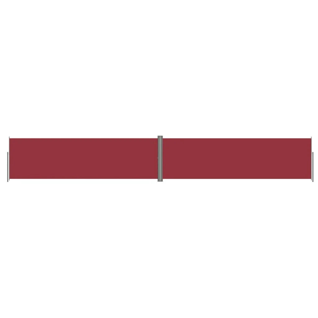 Tenda da sole laterale retrattile/schermo privacy per patio giardino terrazza balcone 180 x 1200 cm rosso 02_0007468