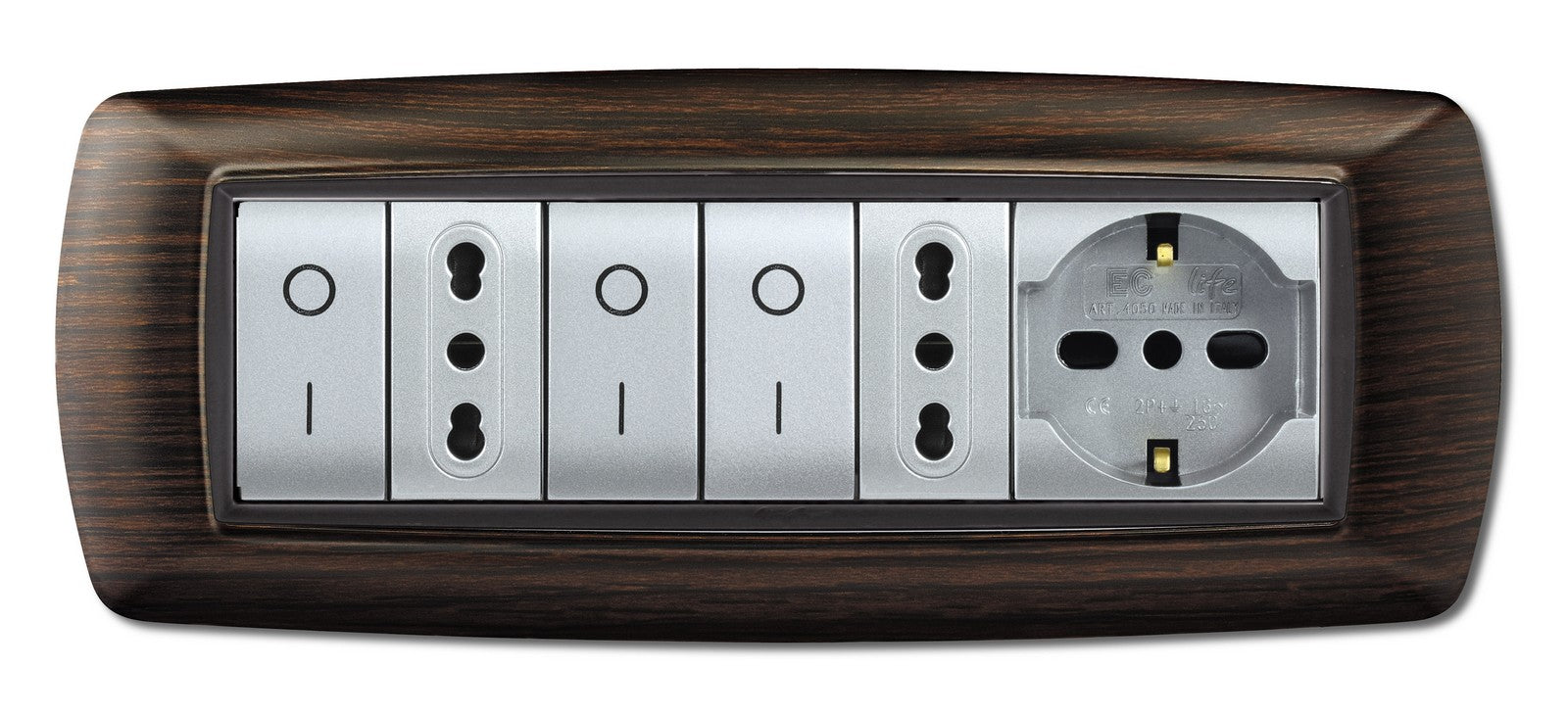 placca life mod. living plastica wenge' 7 posti cod:ferx.6493