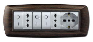 placca life mod. living plastica wenge' 7 posti cod:ferx.6493