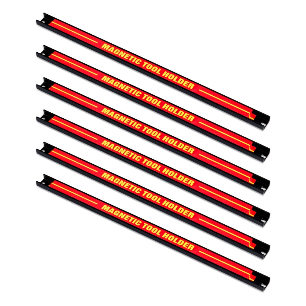 18" Portautensili magnetico 6 pezzi per chiave coltelli cacciaviti, Capacit¨¤ carico 10kg-Deposito utensili Tool
