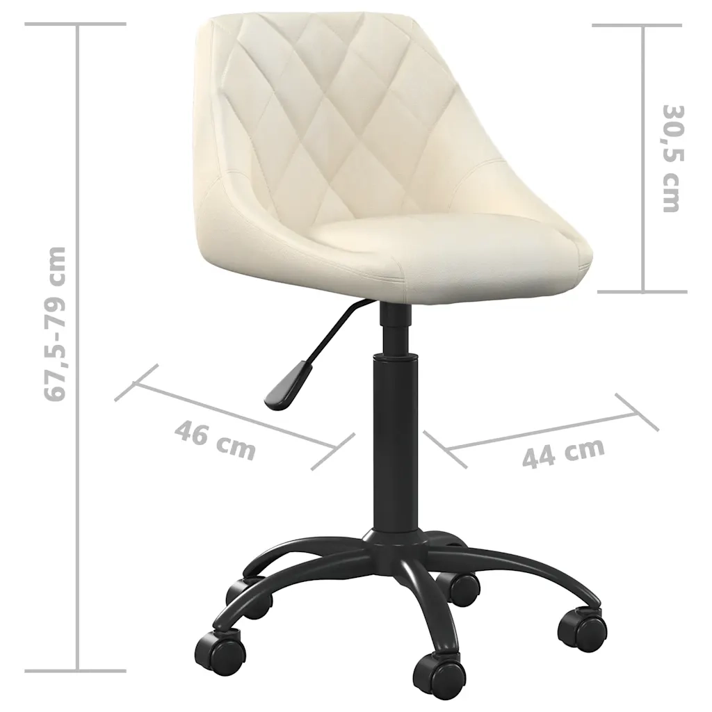 Sedia da Pranzo Crema in Velluto 335359