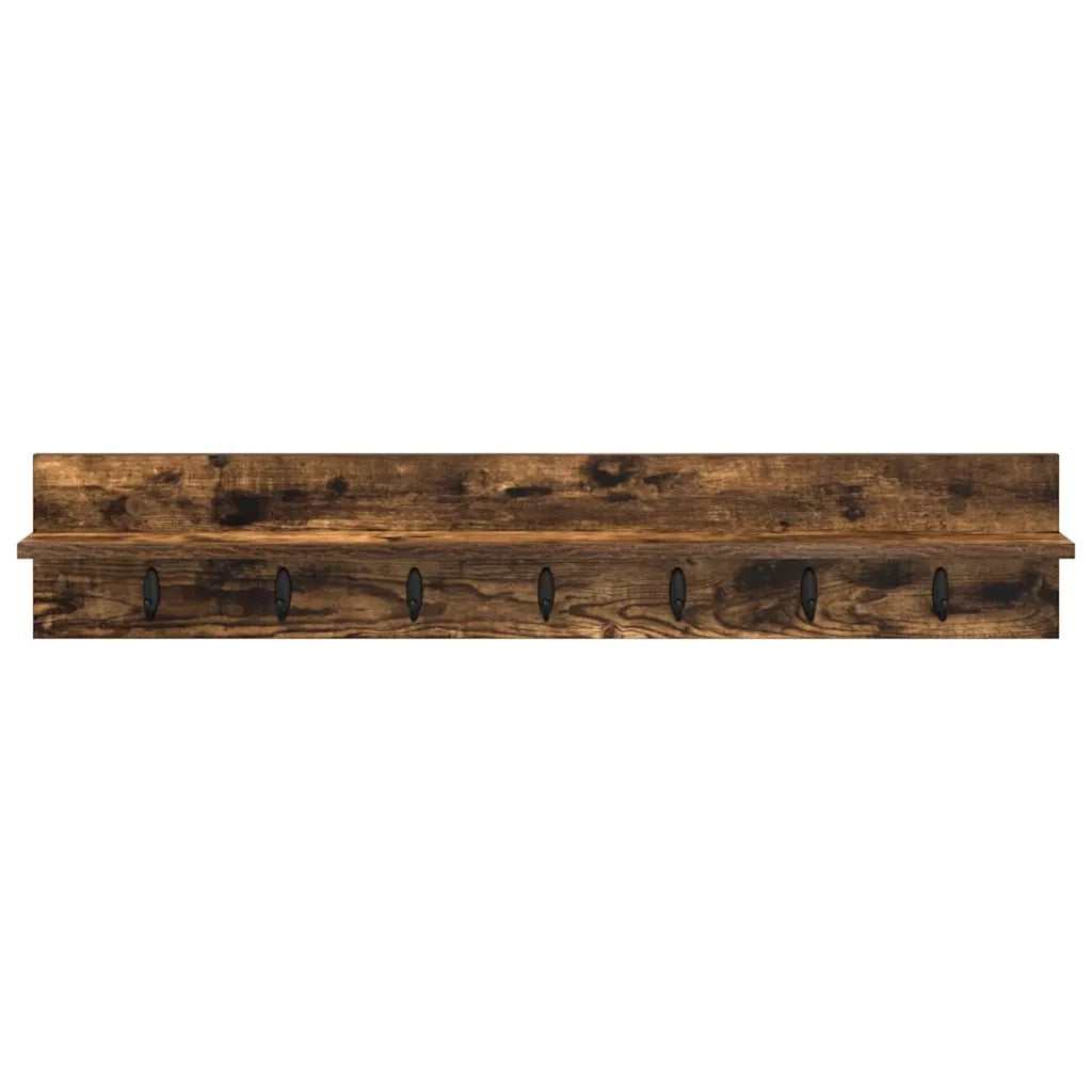 Appendiabiti a muro Rovere fumé 100 x 10,5 x 18 cm 874407