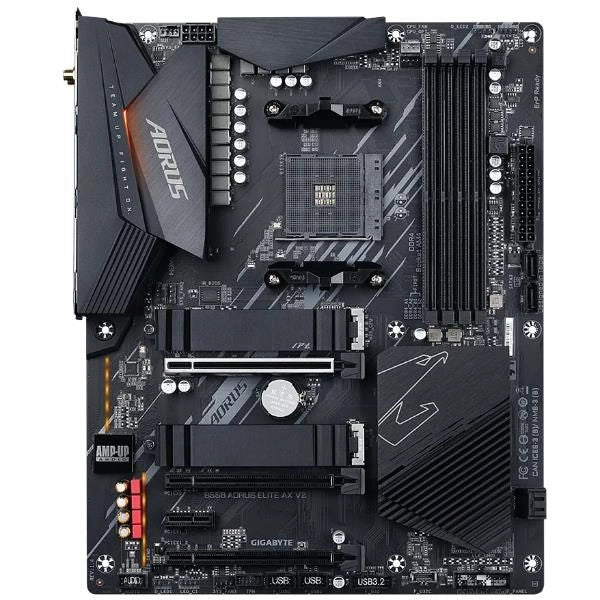 Gigabyte b550 aorus elite ax v2 scheda madre - cpu amd ryzen 5000, vrm a 12+2 fasi, fino a 4733 mhz ddr4, 1xpcie 4.0 + 1xpcie 3.0 m.2, wi-fi 6e, lan 2.5gbe, usb 3.2 gen 2 - 9MB55AEW2-00-12