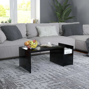 Tavolino da CaffÃ¨ Nero 90x45x35 cm in Truciolato cod mxl 9229