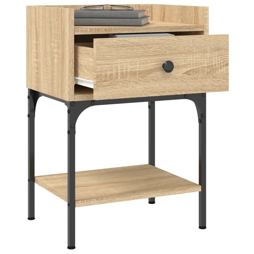 Comodini 2 pz Rovere Sonoma 40,5x31x60 cm in Legno Multistrato 825896