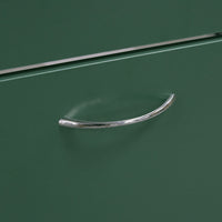 Scarpiera 3 Ante Ripiani Doppia Profondità con Maniglia Verde Quercia 63x24x115cm