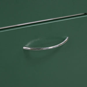 Scarpiera 3 Ante Ripiani Doppia Profondità con Maniglia Verde Quercia 63x24x115cm