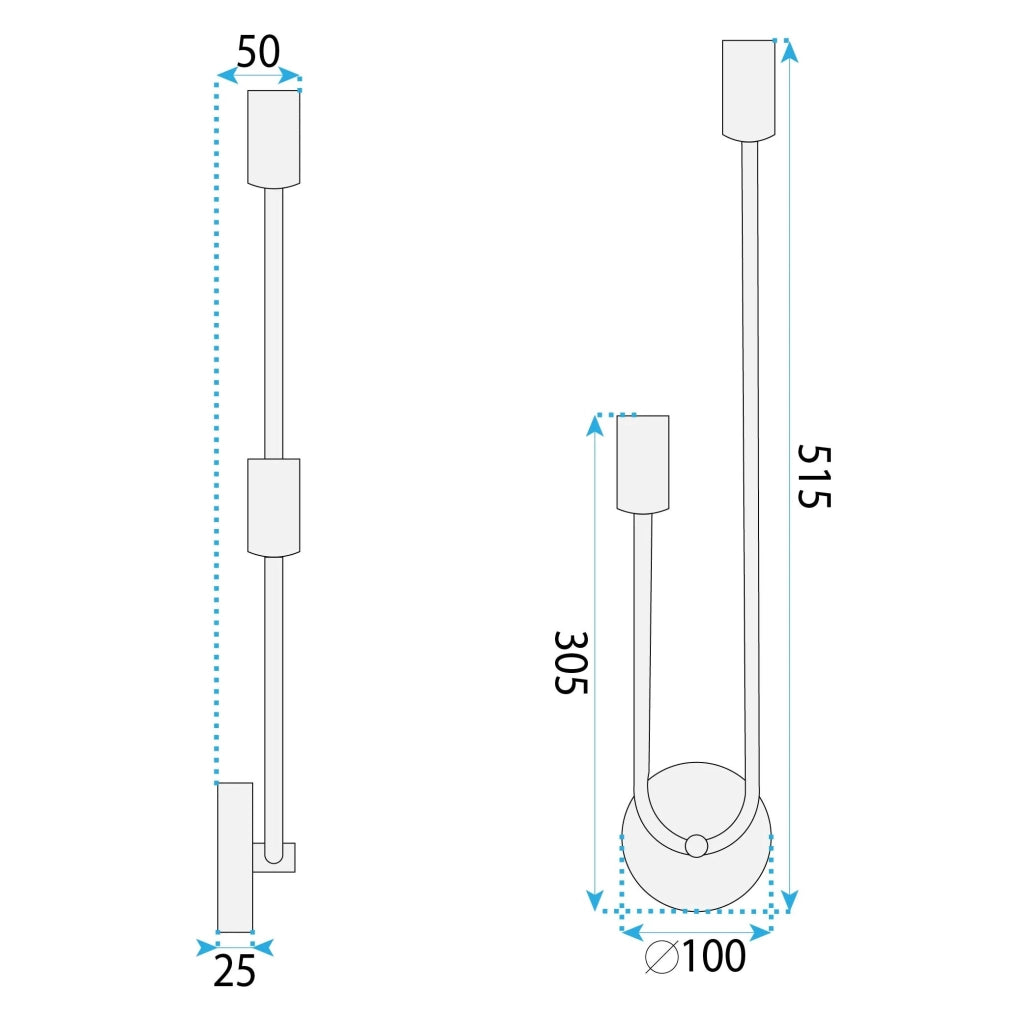 Lampada Da Parete APP1148-2W Gold
