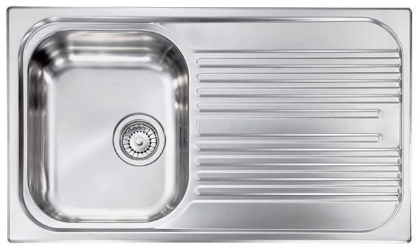 CM Atlantic 86 x 50 1V Lavello montato su piano Rettangolare Acciaio inossidabile
