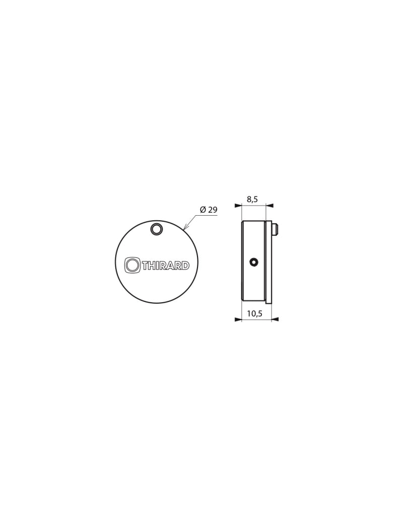 Copertura otturatore per cilindro europeo Ø 29 mm, ottone – THIRARD
