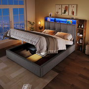 letto imbottito lino grigio 90 x 200 cm
