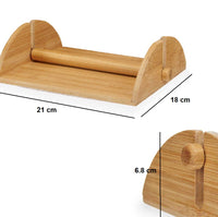 Porta Tovaglioli in Legno di Bambù 18 x 23.5 h 6.8 cm Stile Moderno