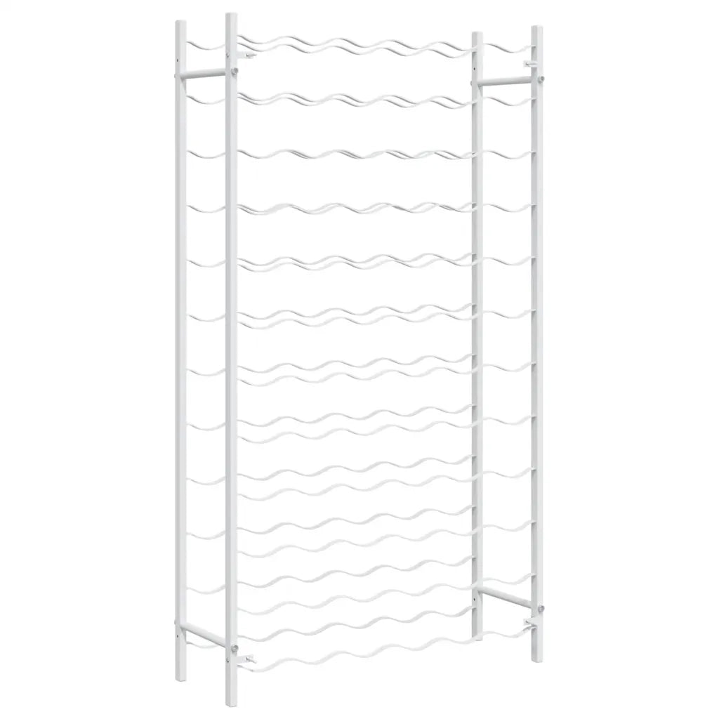 Portabottiglie per 72 Bottiglie Metallo Bianco CFW5640763