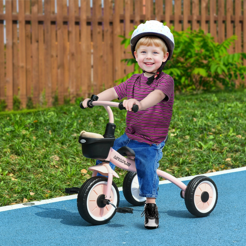 Triciclo per Bambini 2-5 Anni ¨C zephmum ¨C Rosa 70.5x53x58 cm