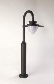 Lampione Vintage - Decò Texas Alluminio Grigio Policarbonato Led 9W 3000K