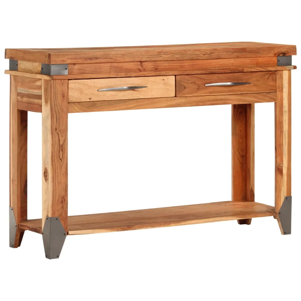 Tavolo Consolle | Tavolo d'Ingresso 110x34x74 cm in Legno Massello di Acacia