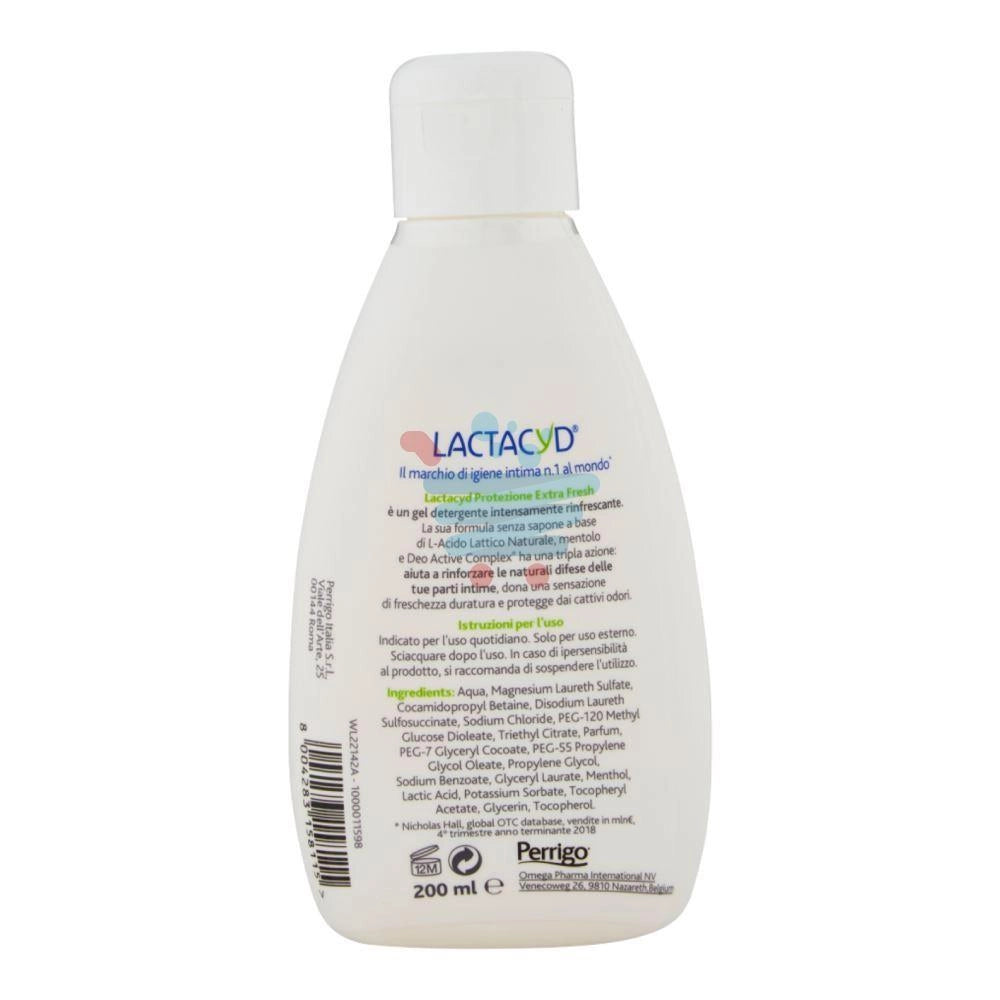 LACTACYD 12 DETERGENTE INTIMO DA 200ML PROTEZIONE EXTRA FRESH