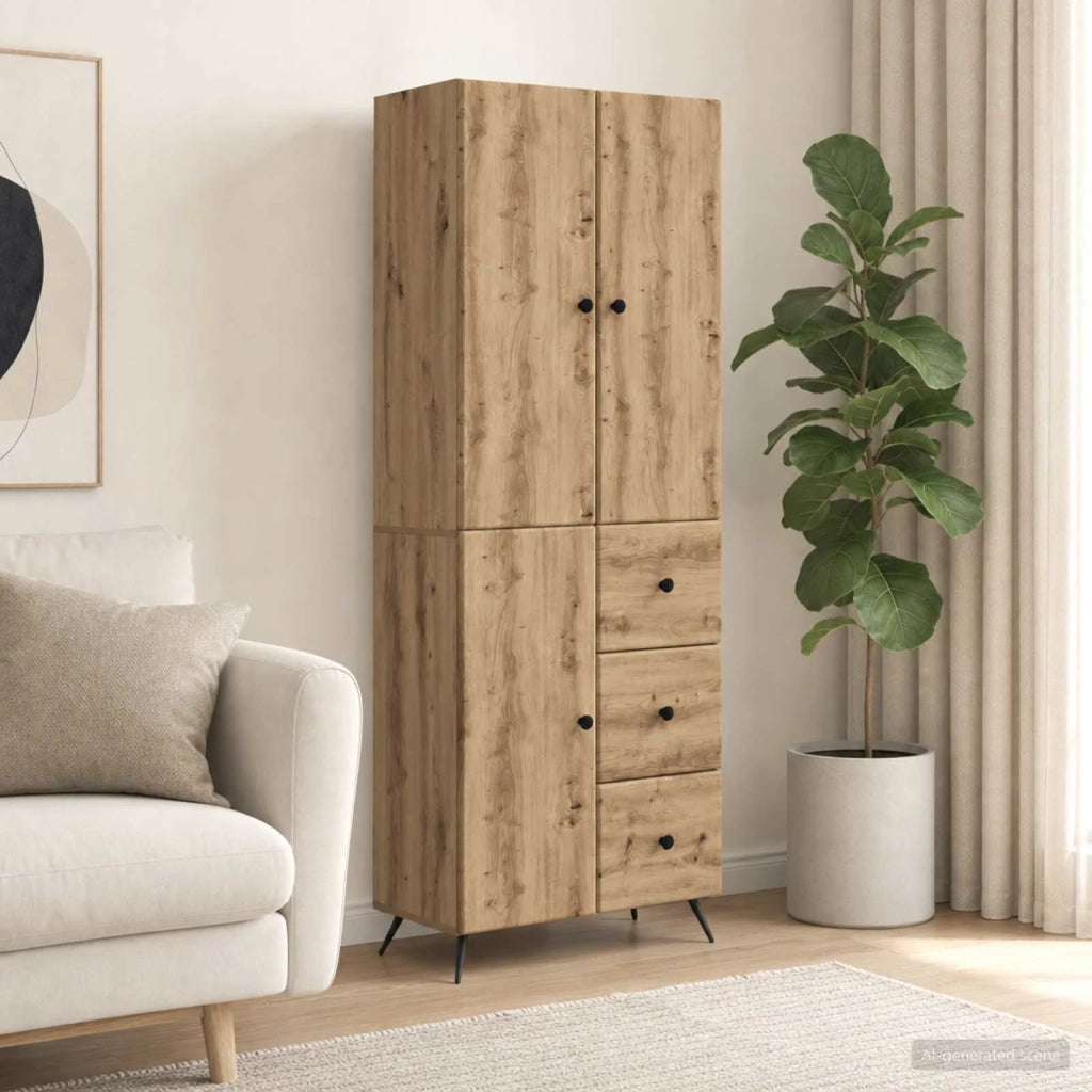 Set di armadi 2 pcs Rovere Artigianale Legno ingegnerizzato 3416906