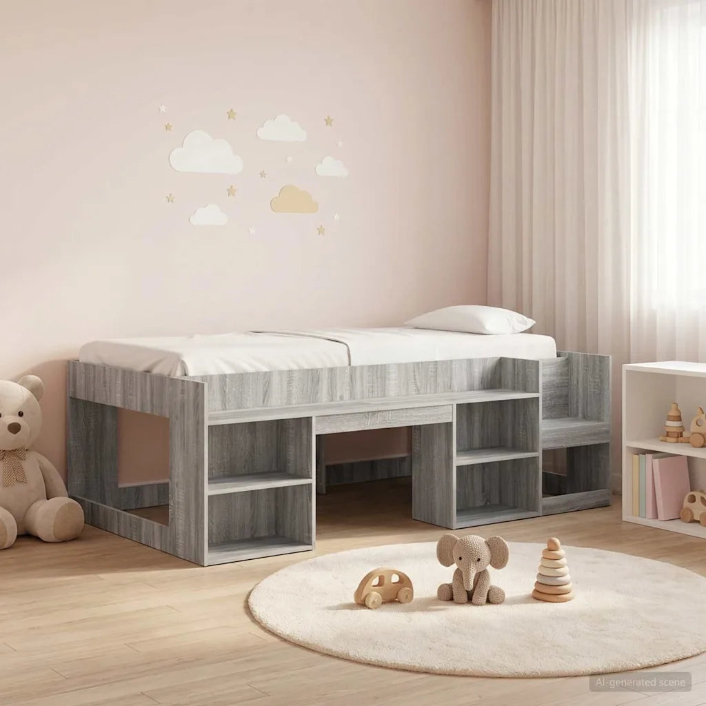 Telaio del letto con storage Sonoma grigio 80 x 200 cm 3422600