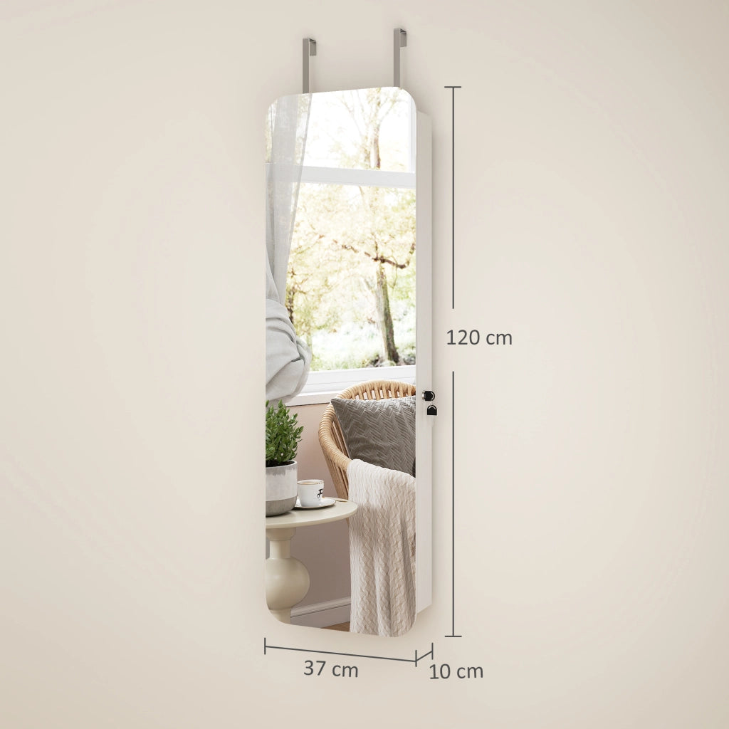 Specchio con cassetti e luce LED ¨C zephmum ¨C Bianco 60x40x cm
