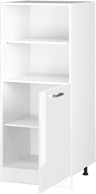 Mobile per forno da incasso R-Line, Bianco lucido, 60 cm, per la libera combinazione all'interno di sistemi cucina modulari