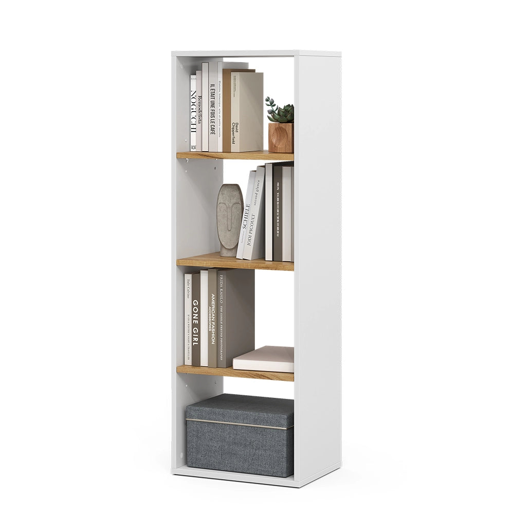 Vicco Scaffale Rovere bianco/dorato 40 x 120 cm 4 scomparti