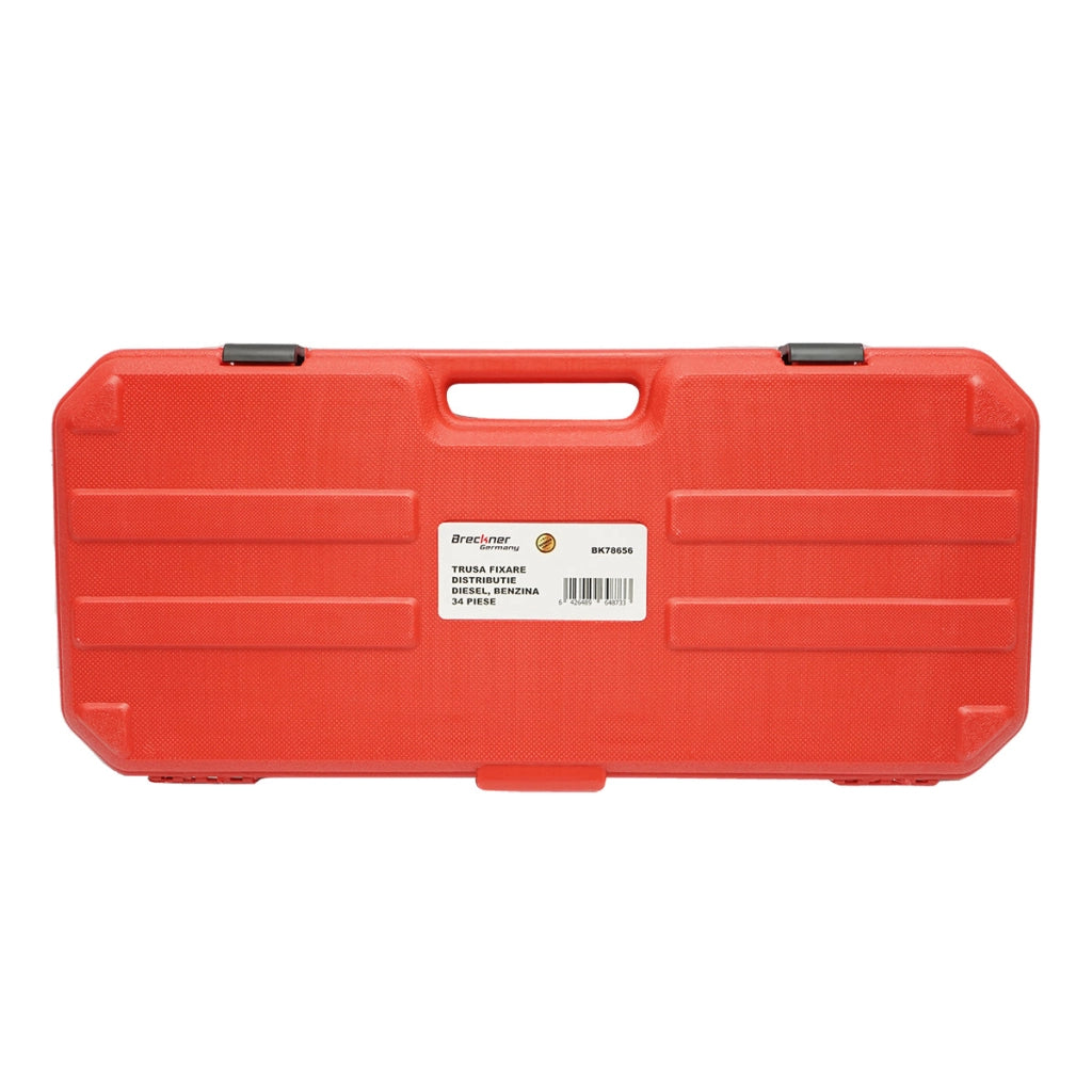 Set di strumenti per bloccare e fissare la distribuzione VW, Audi, Seat, Skoda per motori benzina e diesel, 34 pezzi Breckner Germany