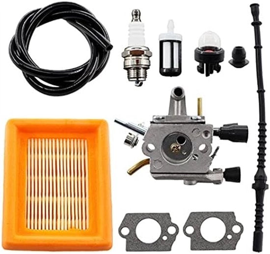 Adatto per carburatore con filtro d'aria, candela, tubo di carburante per FS120 FS200 FS250 FS300 FS350 HT250 boscaiuolo Zama C1Q-S162