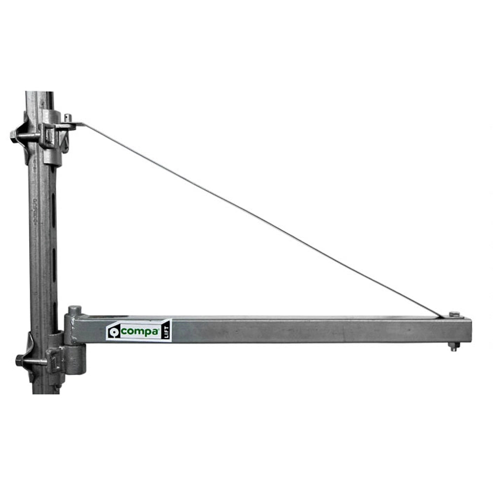 SUPPORTO BRACCIO ASTA A BANDIERA GIREVOLE PARANCO MONTACARICHI 600kg/75cm COMPA BAND 600-750