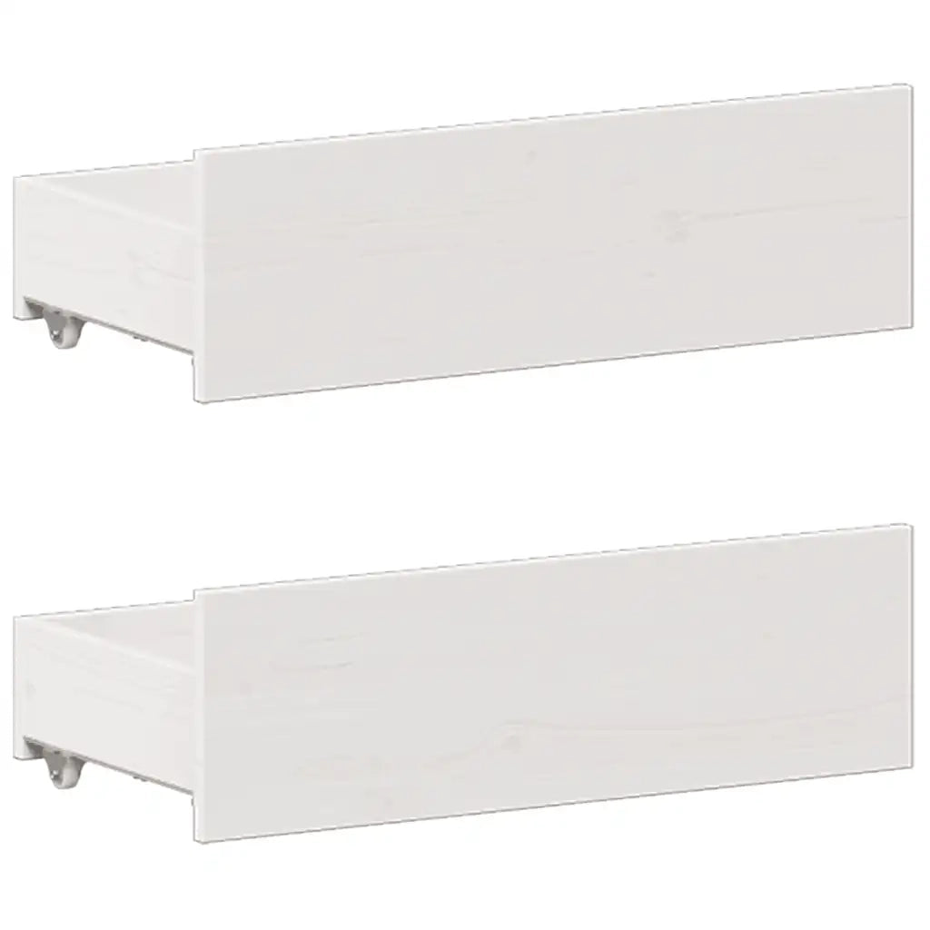 vidaXL Letto Libreria senza Materasso Bianco 150x200 cm Legno di Pino